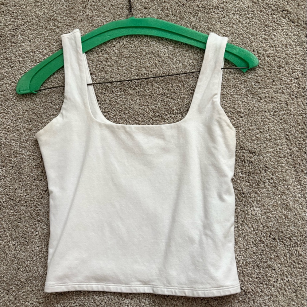 Abercrombie & Fitch White Tank Top